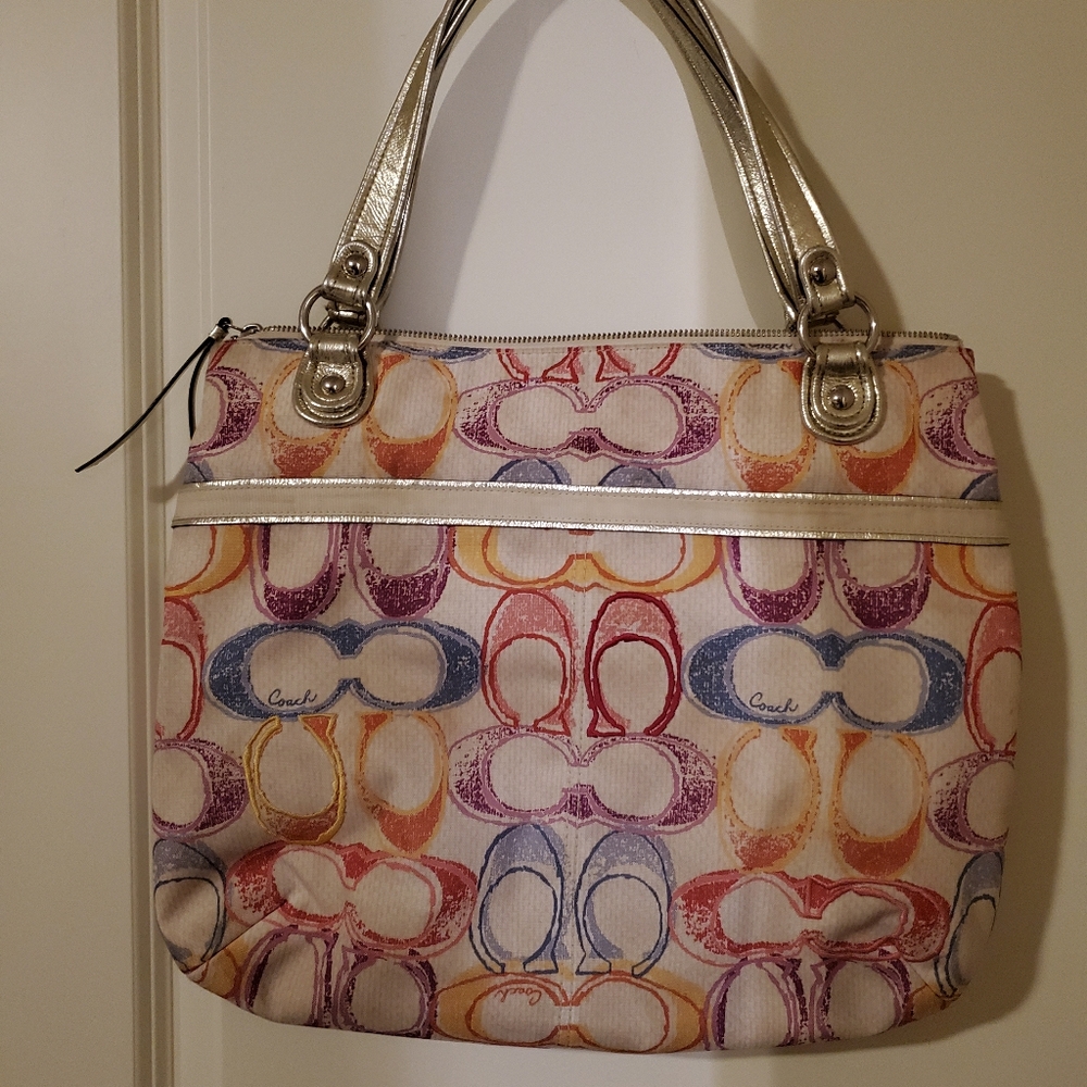 Multi Color Coach Bag